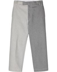 Thom Browne - Two-Tone Straight-Leg Jeans - Lyst