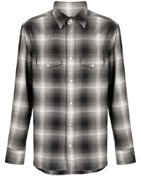 Tom Ford - Gradient-effect Check-plaid Shirt - Lyst