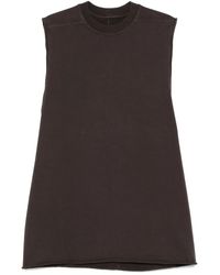 Rick Owens - Jumbo Mouwloze Top Met Gerafelde Rand - Lyst