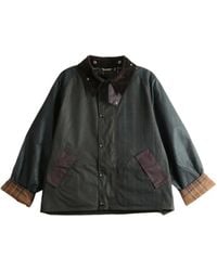 Barbour - Veste En Coton Ciré À Motif Tartan - Lyst