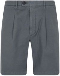 Michael Coal - Pleated Bermuda Shorts - Lyst