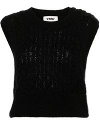 YMC - Farrow Cable-knit Vest - Lyst