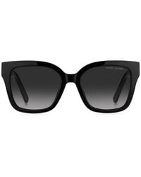 Marc Jacobs - Logo-Embossed Square-Frame Sunglasses - Lyst