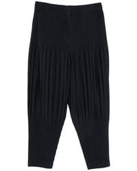 Homme Plissé Issey Miyake - Pleated Tapered Trousers - Lyst