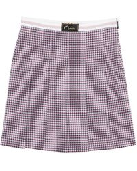 Marni - Plaid Pleated Skirt - Lyst