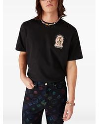CASABLANCA - Crew-Neck T-Shirt With Print - Lyst