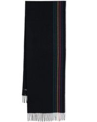 PS by Paul Smith - Sports Stripe Fringed Scarf - Lyst