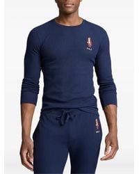 Polo Ralph Lauren - T-Shirt Met Polo Bear-Print - Lyst