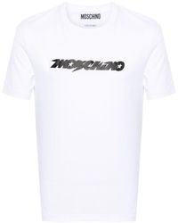 Moschino - Logo-print Cotton-blend T-shirt - Lyst