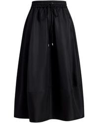 Cinq À Sept - Drawstring Pocket Midi A-Line Skirt - Lyst