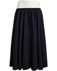 Polo Ralph Lauren - Maxi Contrast-Waistband Skirt - Lyst