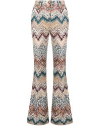 Missoni - Trousers With Zigzag Pattern - Lyst