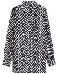 Kiton - Camisa De Seda Con Estampado De Espiga - Lyst