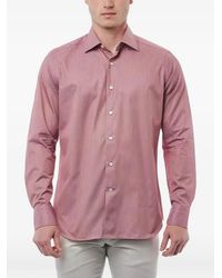 Bagutta - Chemise En Coton À Rayures - Lyst