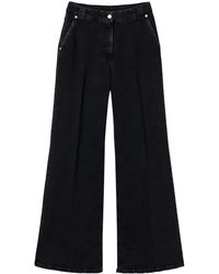 Twinset - Pressed-Crease Wide-Leg Jeans - Lyst
