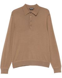 Tom Ford - Long-Sleeve Polo Shirt - Lyst