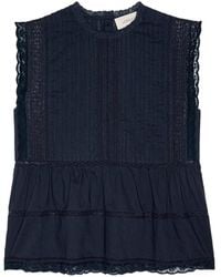 The Great - Sonnet Lace-Trim Top - Lyst