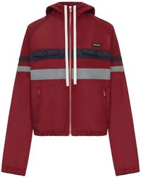 Miu Miu - Camisa Oversize Con Parche Del Logo - Lyst