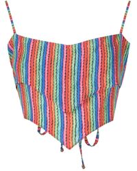 Amir Slama - Graphic-Print Crop Top - Lyst