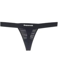 DSquared² Lace Thong in Black