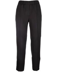 Peserico - Monili-Chain Elasticated-Waist Trousers - Lyst