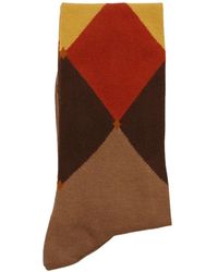 Ballantyne - Argyle-Pattern Socks - Lyst