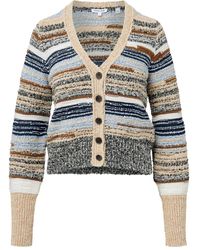 Veronica Beard - Gestreifter Cardigan mit Knöpfen - Lyst