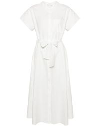 Forte Forte - Robe-chemise courte à col montant - Lyst