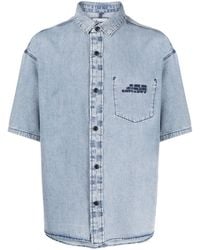 Izzue - Denim Short-sleeved Shirt - Lyst