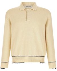 Golden Goose - Rindley Logo-Print Polo Jumper - Lyst