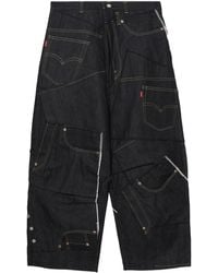 Junya Watanabe - X Levi's Patchwork Wide-leg Jeans - Lyst