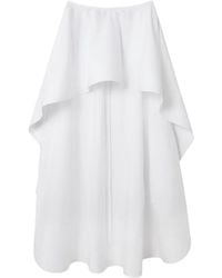 Stella McCartney - Asymmetric Cotton Skirt - Lyst