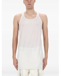 Rick Owens - Ribbed-Trim Loose Tank Top - Lyst