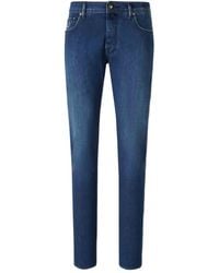 Jacob Cohen - Slim-Fit Jeans Met Geborduurde Patch - Lyst