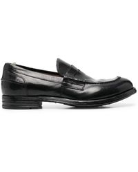 Officine Creative - Slip-on Leather Penny Loafers - Lyst