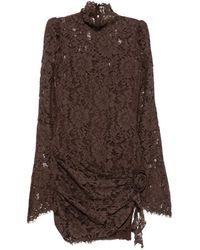 De La Vali - Bodita Floral-Lace Mini Dress - Lyst