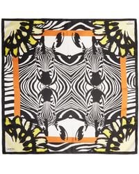 Lancel - Zebra Mania Silk Scarf - Lyst