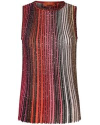Missoni - スパンコール ストライプ タンクトップ - Lyst