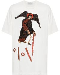 Yohji Yamamoto - T-shirt Met Print - Lyst
