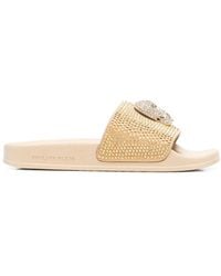 Philipp Plein - Skull Strass Pool Slides - Lyst