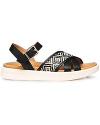 Geox - Xand 2S Woven-Panel Buckled Sandals - Lyst