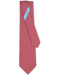 Ferragamo - Equestrian-Print Silk Tie - Lyst