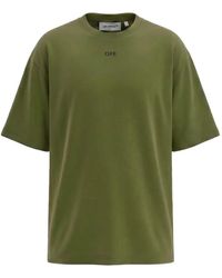 Off-White c/o Virgil Abloh - Logo-Print Cotton T-Shirt - Lyst