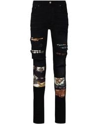 amiri jeans mens black