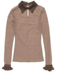 Acne Studios - Sheer Nylon Shirt - Lyst