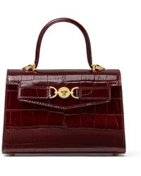 Versace - Borsa Tote Medusa '95 Piccola Con Effetto Coccodrillo - Lyst