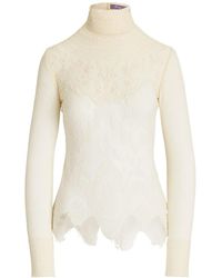 Ralph Lauren - Lace-Detailing Blouse - Lyst