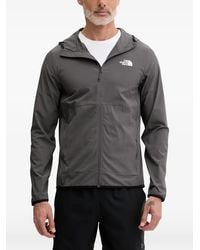 The North Face - Logo-Print Hooded Jacket - Lyst