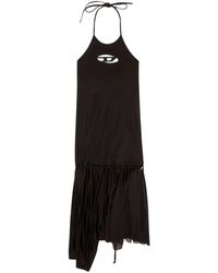 DIESEL - Neckholder-Kleid mit Saum aus Chiffon - Lyst