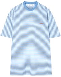 Sunnei - Striped T-Shirt - Lyst